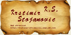 Krstimir Stojanović vizit kartica